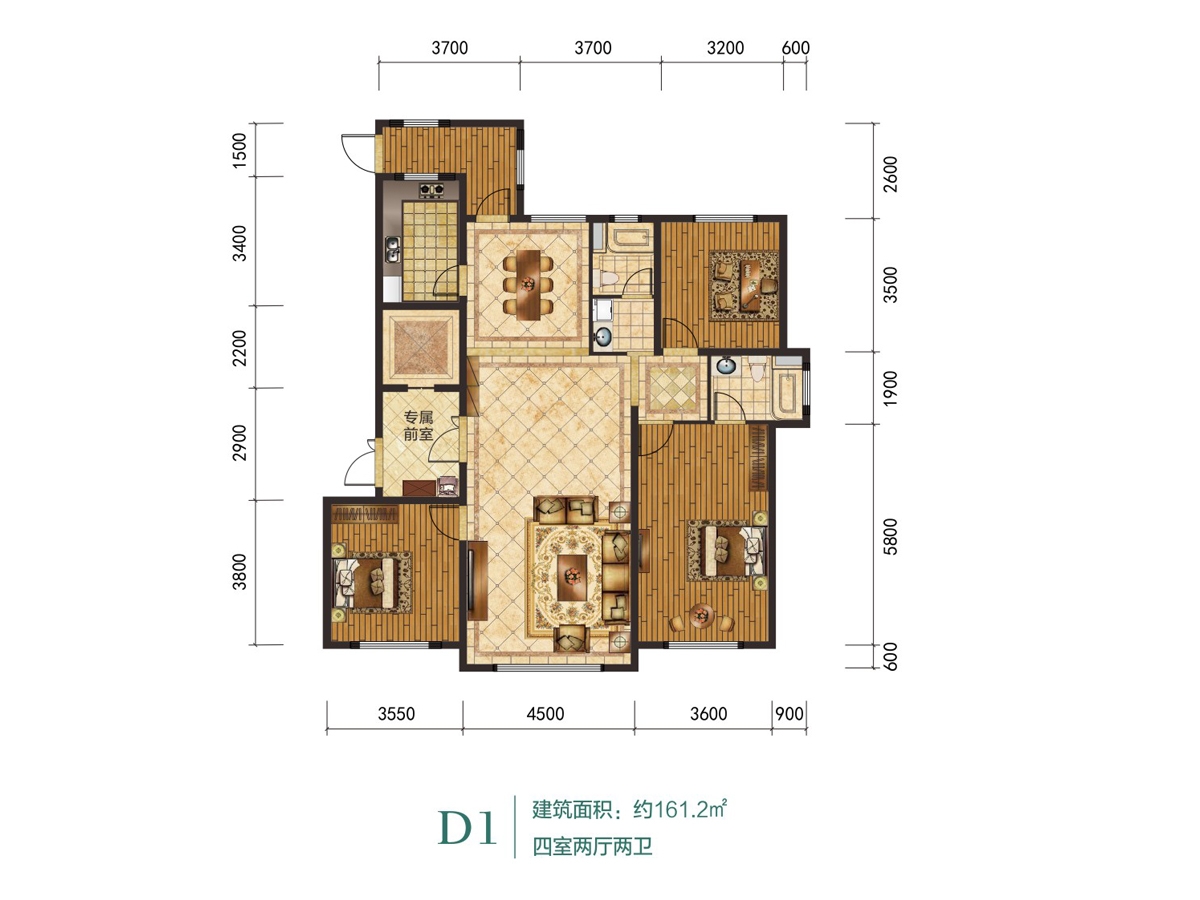 金茂綠谷春天 D1戶型