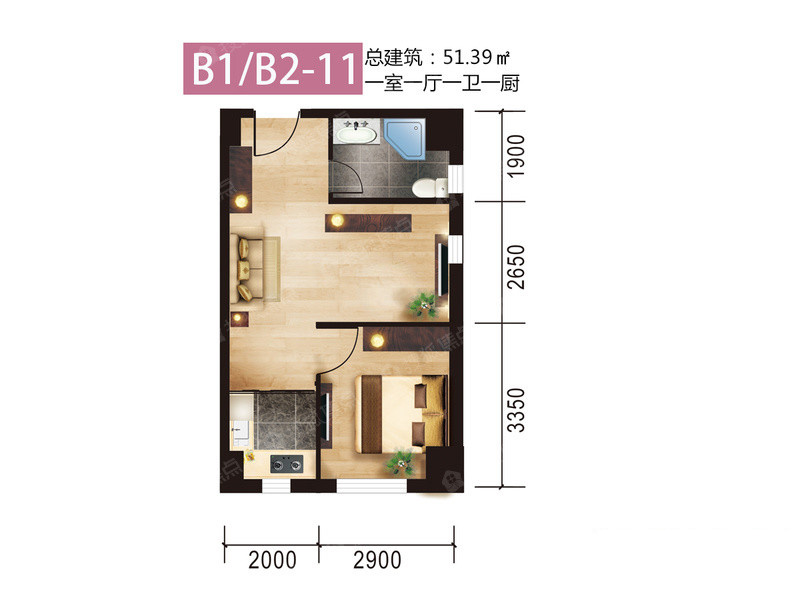 聚銘智慧城聚銘智慧城 B1/B2-11戶型