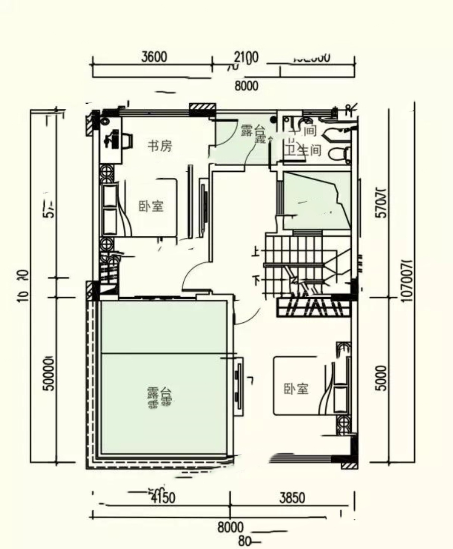 中航·維拉莊園四期別墅B1戶(hù)型 4室2廳3衛(wèi)1廚 180㎡