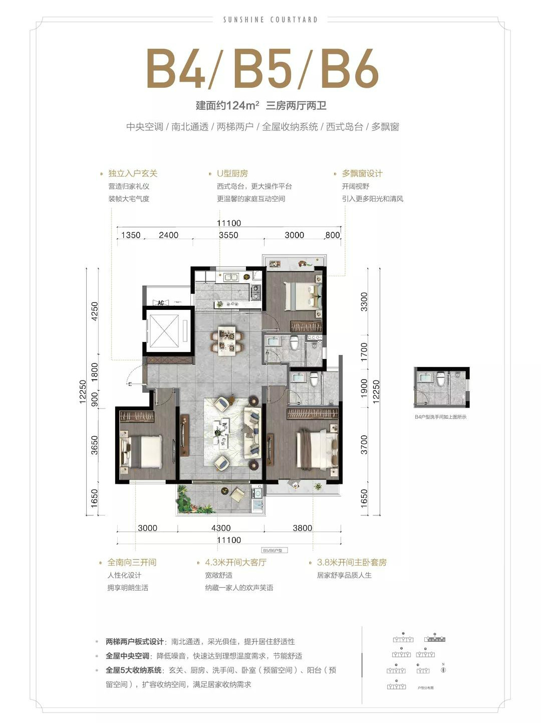 金隅陽光郡三期 B4/B5/B6戶型