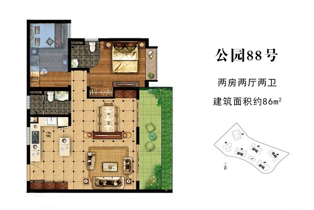 公園88號公園88號  05戶型  86㎡