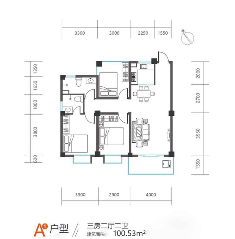 江南雅苑江南雅苑A戶(hù)型圖