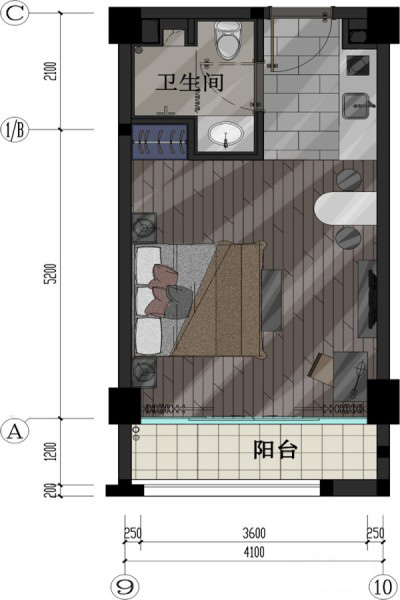 大理密灣旅游文化小鎮(zhèn)A2戶型29.3 ㎡