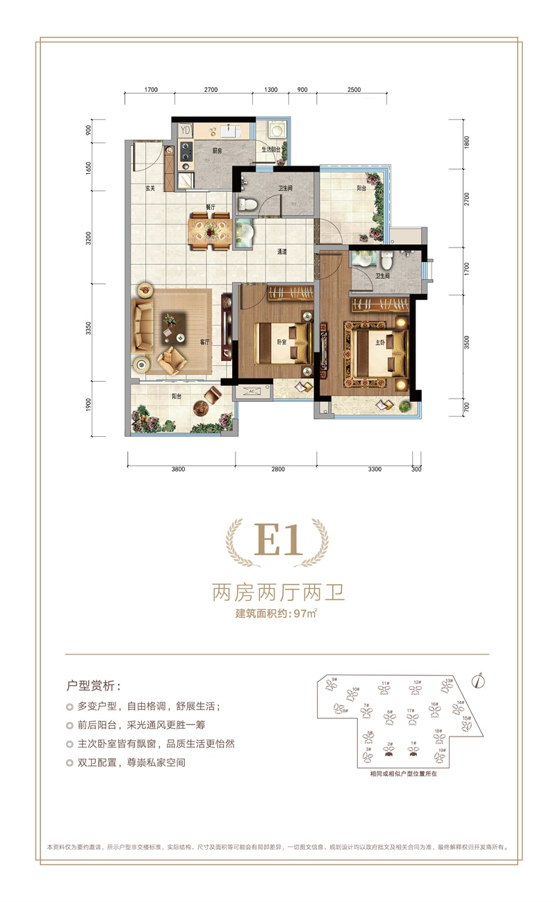 深業(yè)高榜山1號花園 E1戶型